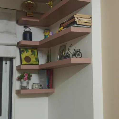 Modern Zig-Zag Wall Shelf Design | Shree Ganesh CN