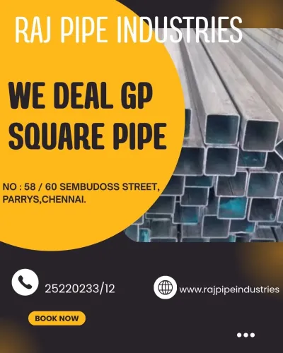 GP Square Pipe 19*19*1.6mm to 100*100*2mm sizes av