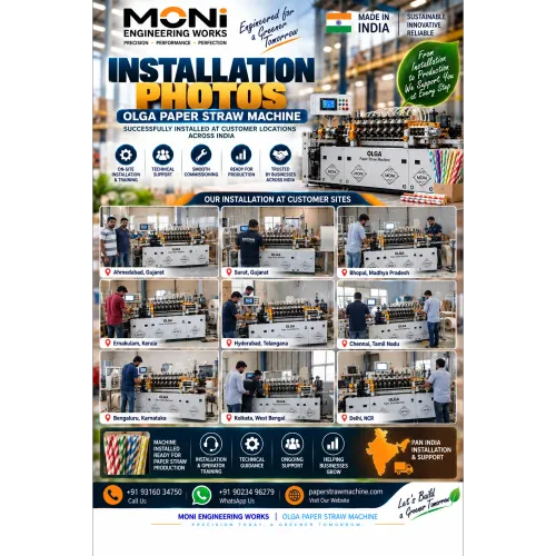 OLGA Paper Straw Machine Installation | Moni Engin