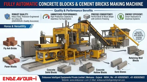 Hydraulic Vibro Compacting Type Cement Bricks & Co