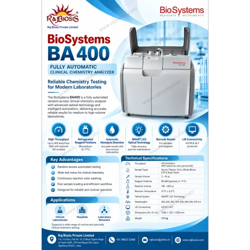 The BioSystems BA400 is a fully automated random-a