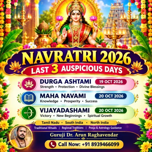 NAVRATRI'S LAST THREE AUSPICIO