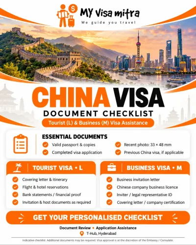 China Visa Documents Required 