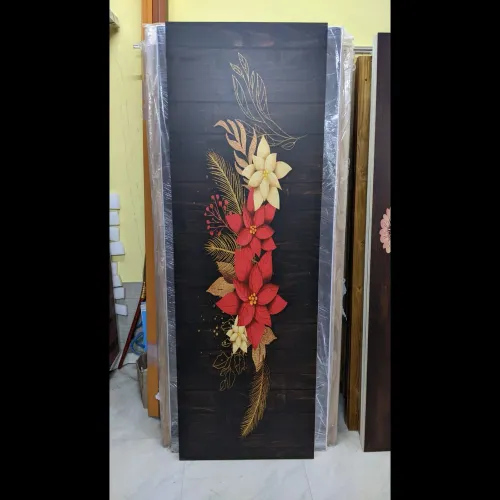 modern dark brown flush door