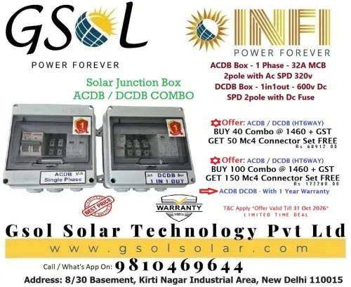ACDB DCDB Solar Box With 