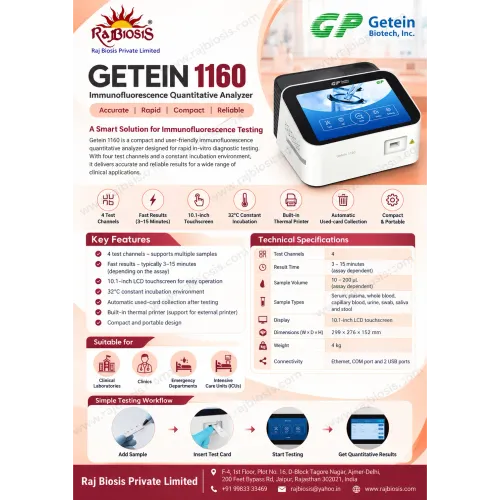 The Getein 1160 is a compact, user-friendly immuno