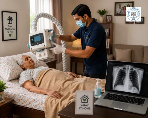 A chest X-ray is an imaging te