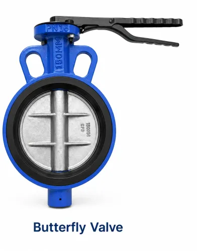 Ci butterfly valve CHAMUNDA Wafer Type Butterfly V