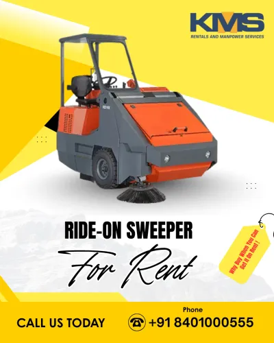 Keep your premises clean with KMS Rentals’ Ride-On