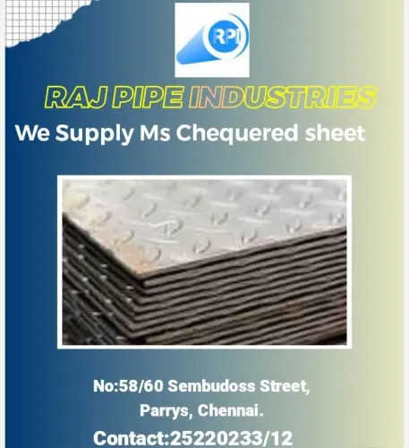 Ms Chenquered Plate Embosed 1.6mm to 3mm & 3mm to 