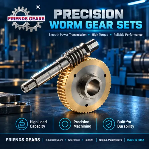 Worm wheel works along the Shaft which is used for