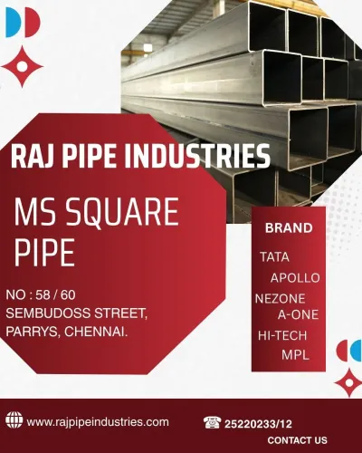 Ms Square Pipe 12*12*0.6mm to 250*250*12mm sizes a