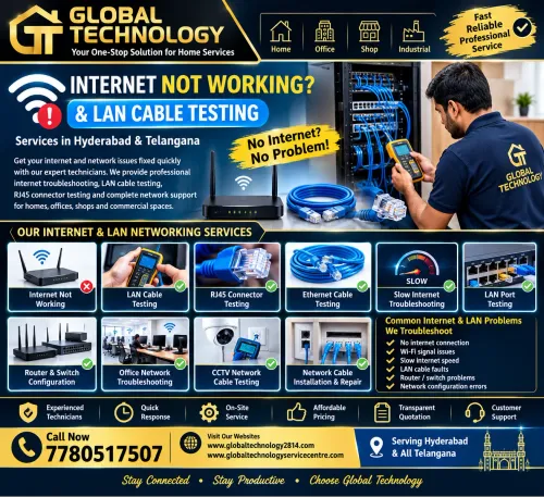 Internet Not Working & LAN Cab