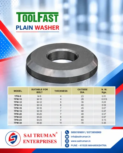 TOOLFAST Plain Washers are fastening parts that gi