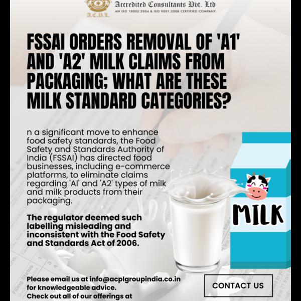 standardized milk category def