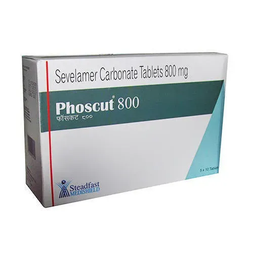 Phoscut 800 mg (Sevelamer) Tablet Exporter from India – Fast Delivery to USA, UK & Singapore product image