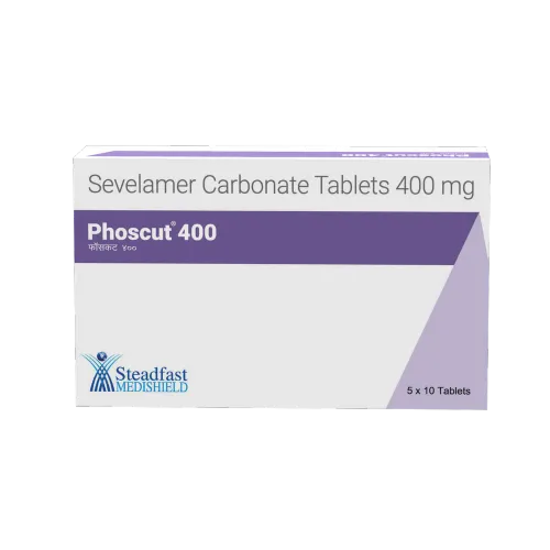 Phoscut 400 mg (Sevelamer) Tablet Exporter from India – Fast Delivery to USA, UK & Singapore product image